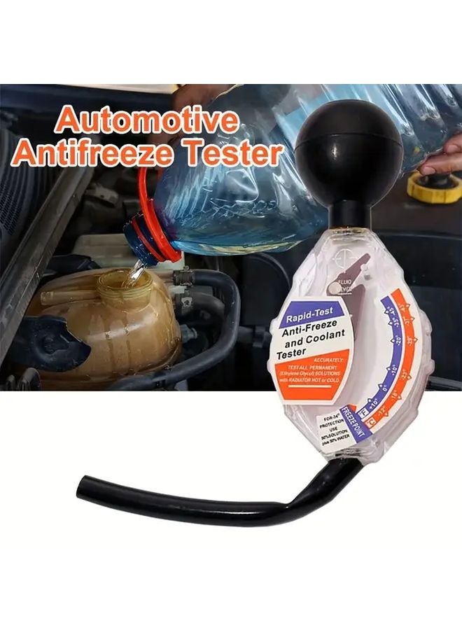 1pc Car Antifreeze Coolant Tester Easy Read Dial Color Coded Durable Plastic Portable - Image 1